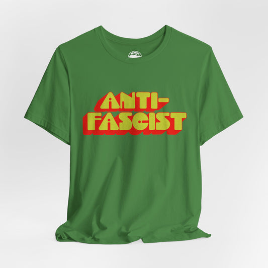 Anti-Fascist (70's Font with Vintage Print Effect)