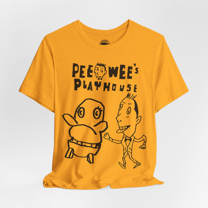 Pee Wee's Playhouse (Replica 80's Fan Club Shirt/Pee Wee Herman and Chairry/Gary Panter)