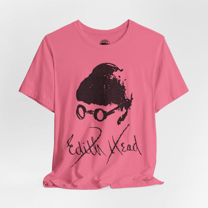 Edith Head (Self Portrait and Signature with Vintage Effect)