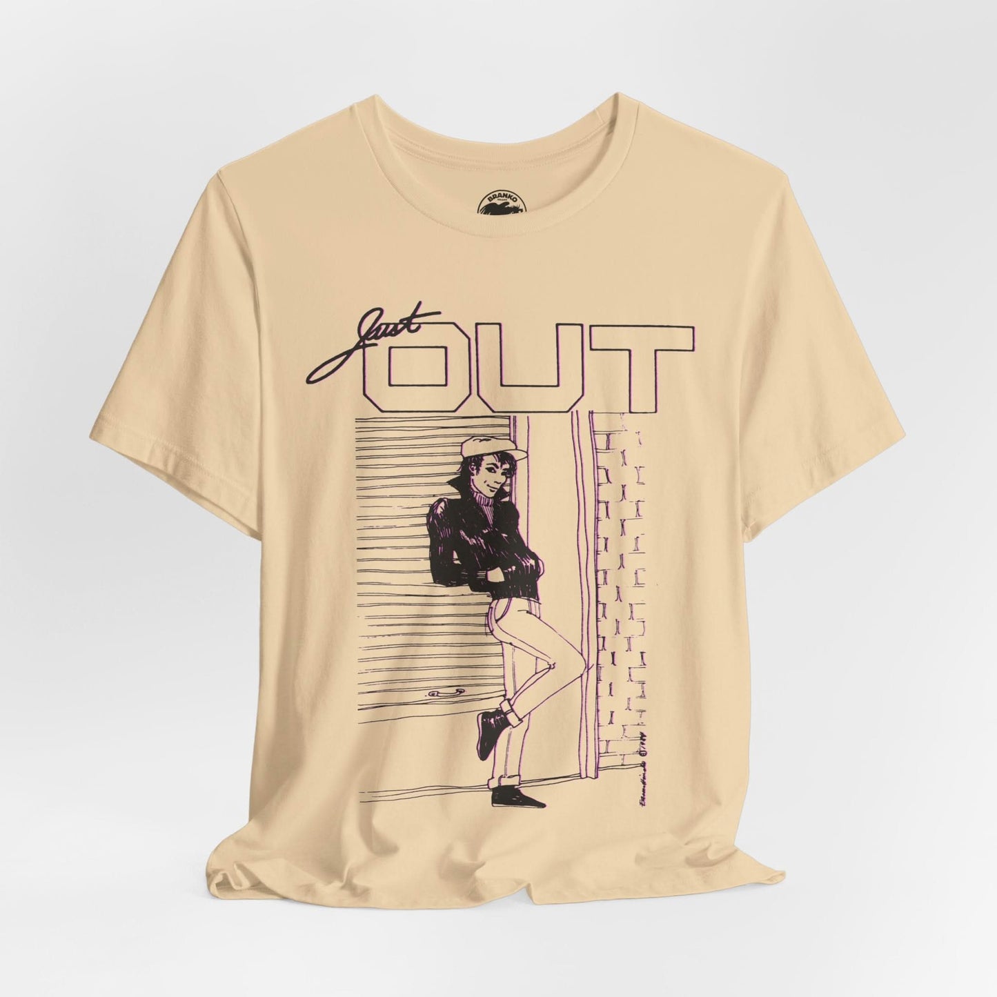 Just Out (Portland Gay and Lesbian Newspaper/1983-2013/Replica mid-80's Promo Shirt)