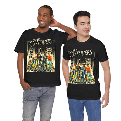 The Outsiders (Italian Poster Image Graphic with Vintage Print Effect/The Outsiders Shirt)