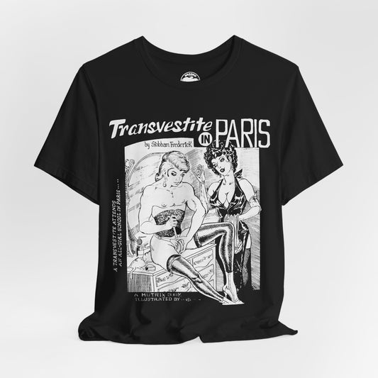 Transvestite in Paris (60's Gay Pulp Cover Artwork by Gene Bilbrew)