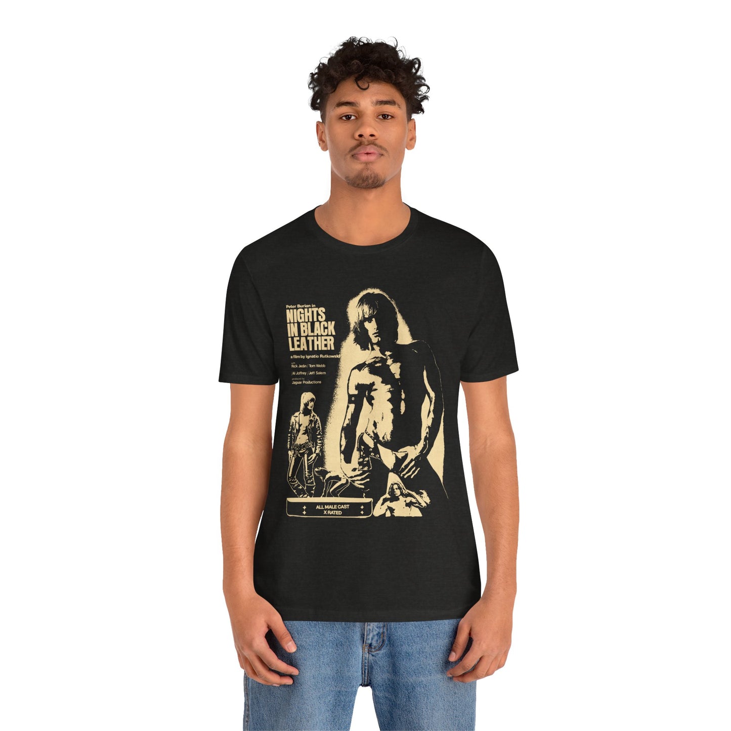 Nights in Black Leather (1973 Gay Adult Film/Gay Leather Shirt)