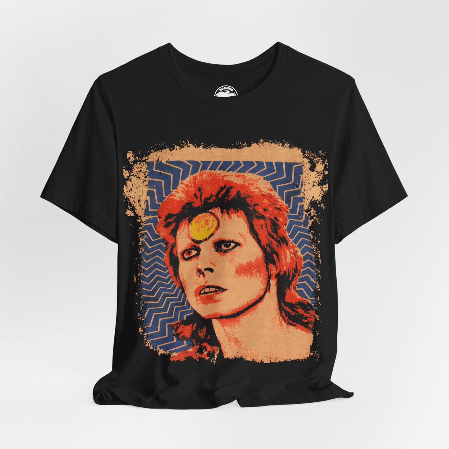 David Bowie (Ziggy Stardust Mosquitohead Inspired Graphic with Vintage Print)