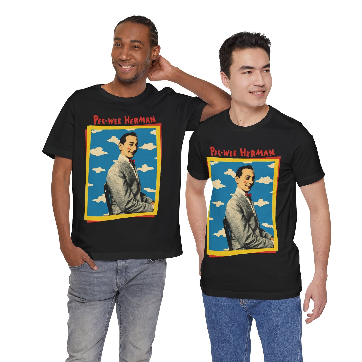 Pee-wee Herman (Replica 80's Promo Shirt with Vintage Print Effect)