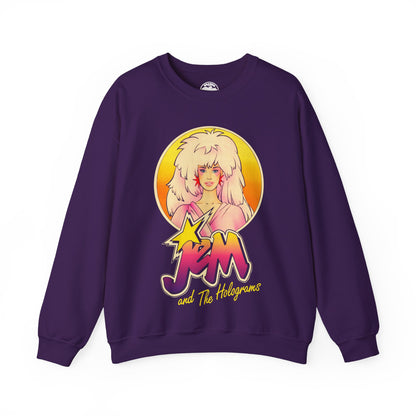 Jem and the Holograms (Oversized Graphic with Vintage Print Effect)