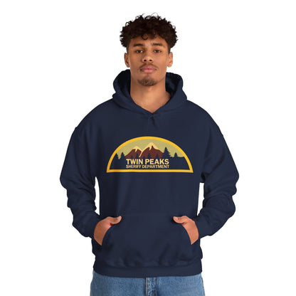 Twin Peaks Sheriff Department Hoodie (Logo with Vintage Print Effect/Twin Peaks Shirt)