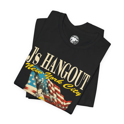 J’s Hangout New York City (NYC Gay Leather Bar/1970s–1980s/Replica Promo Shirt)