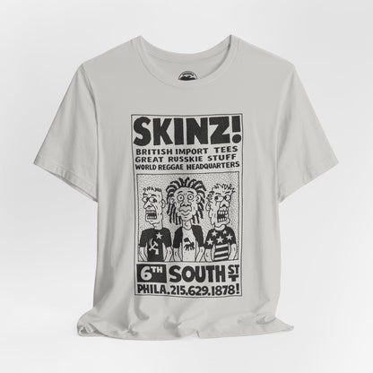 SKINZ! (South Street Philadelphia Counter Culture Shop/Replica Promo Shirt/Skinz South Street)