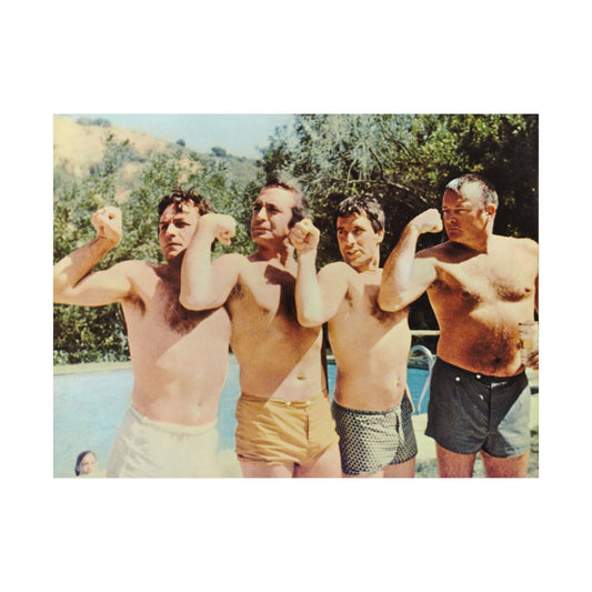Husbands John Cassavetes  (Poolside Portrait Reprint/Peter Falk/Ben Gazzara)