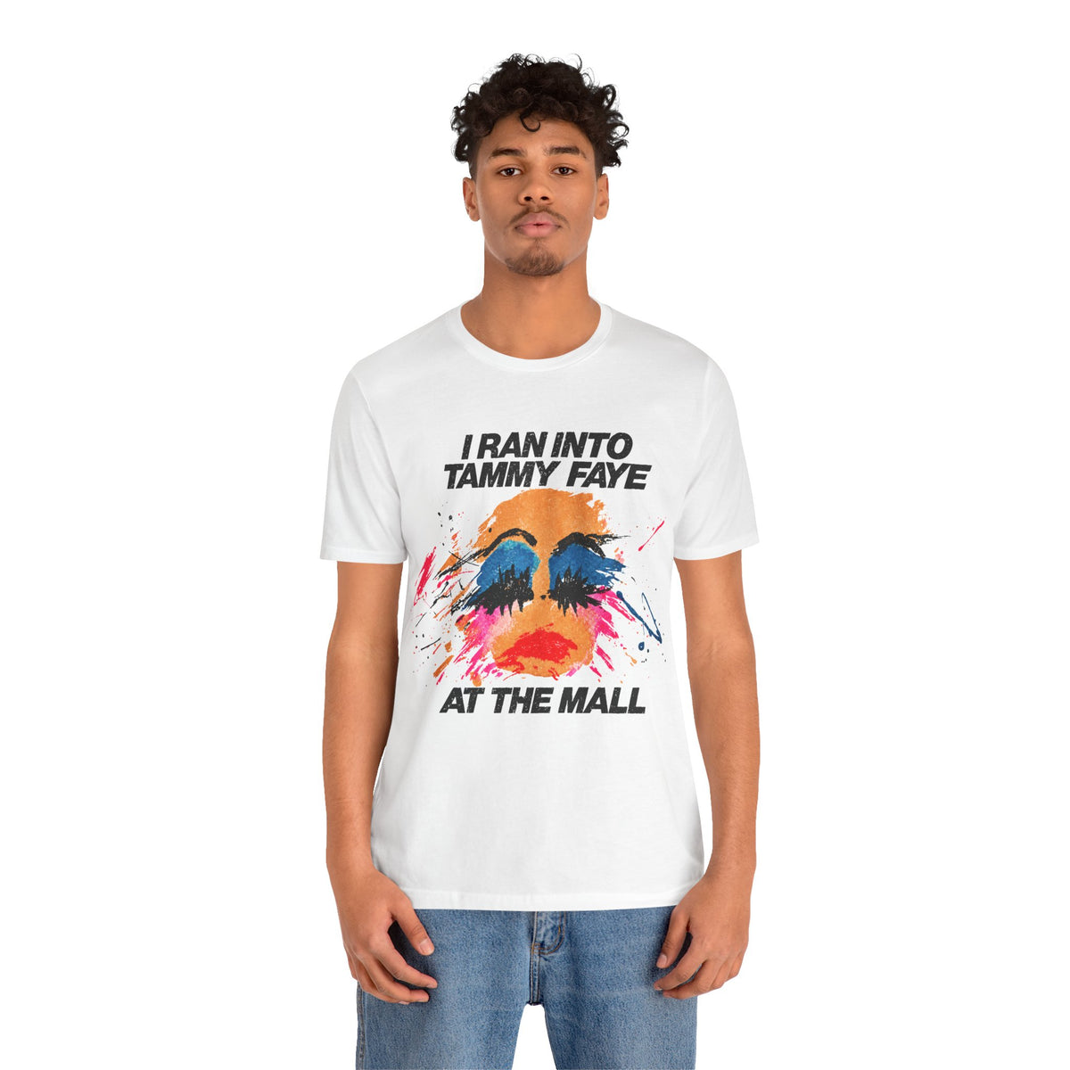 I Ran Into Tammy Faye at the Mall (Replica 80's Novelty Shirt)