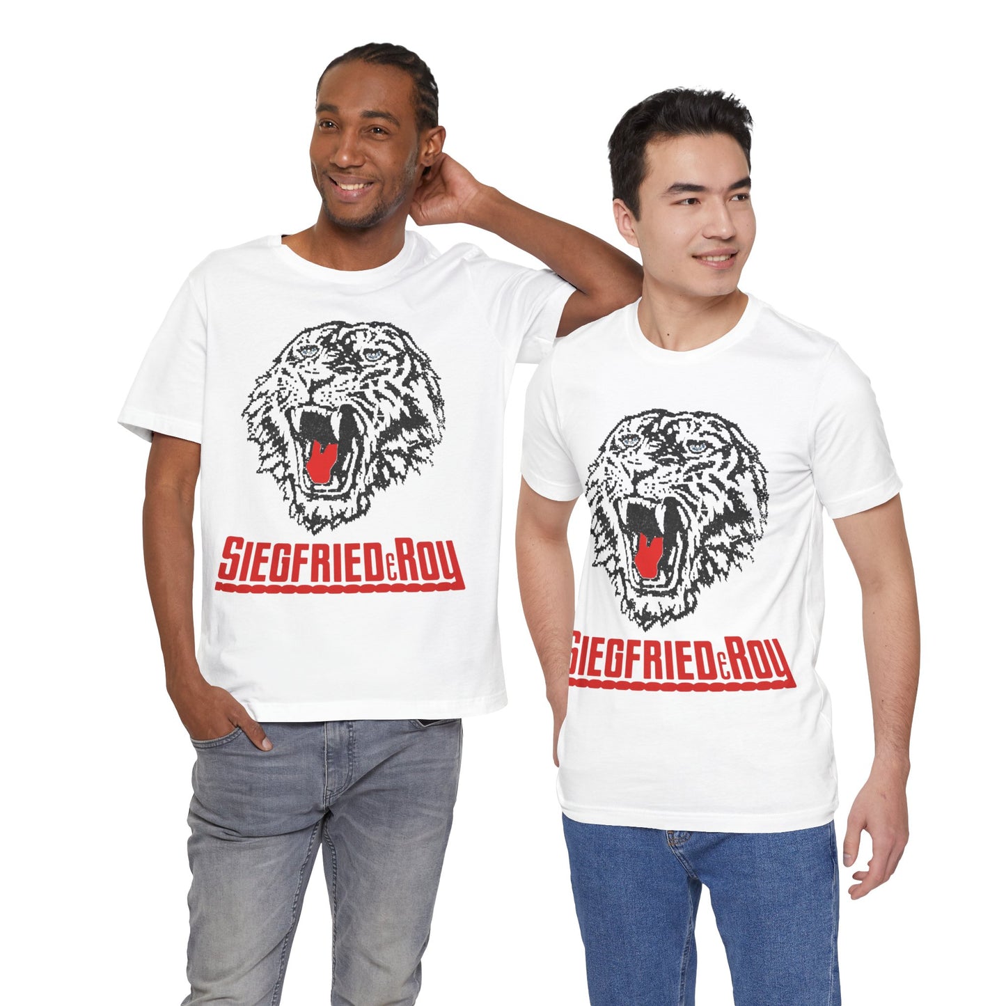 Siegfried & Roy  (Merch Label Tiger with Vintage Print Effect)