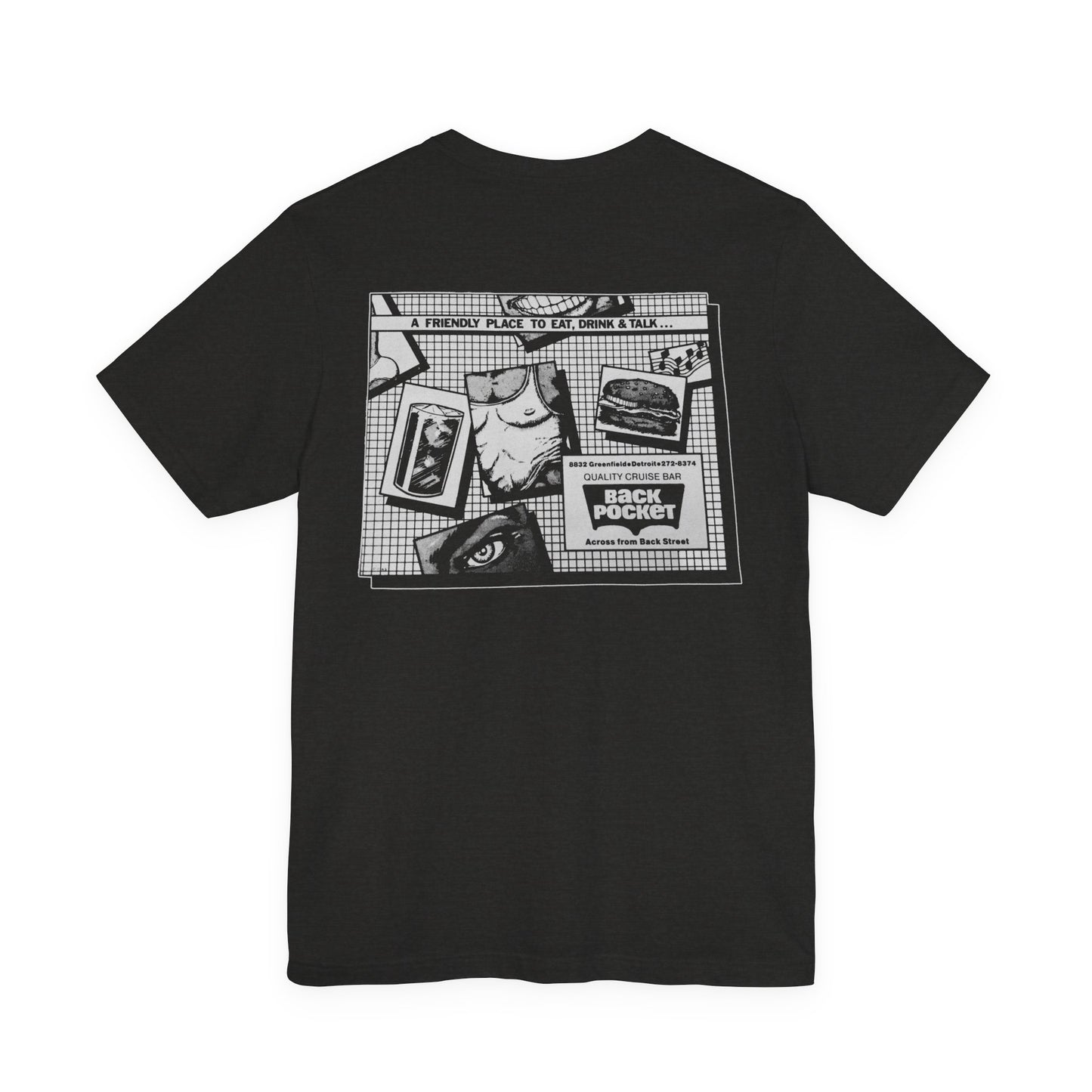 The Back Pocket (Detroit Gay Cruising Bar & Pool Hall/1980-2000/Design on Front and Back)
