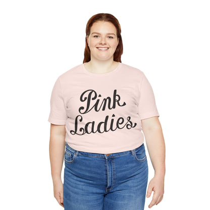 Pink Ladies (Grease Jacket Logo with Vintage Print Effect)