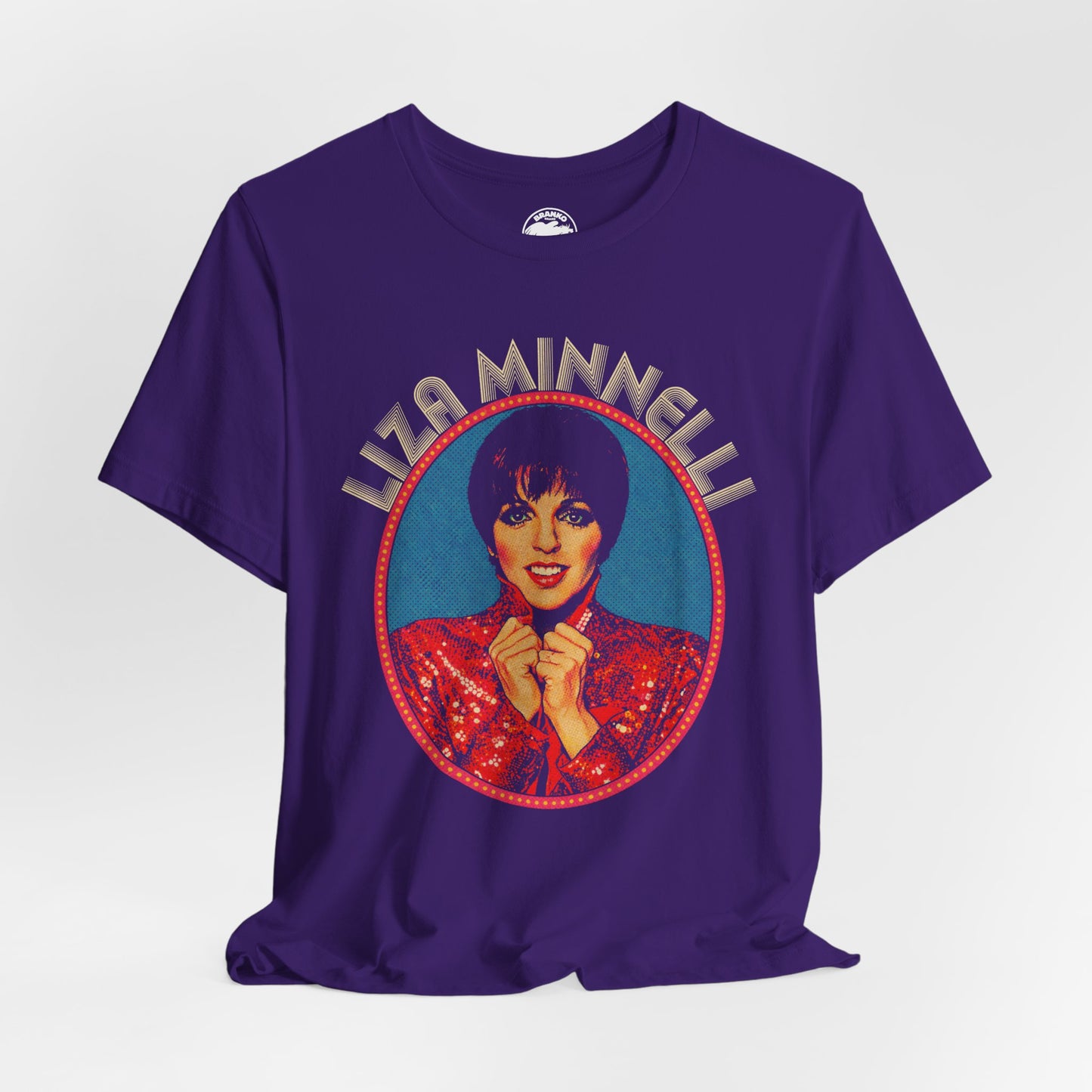 Liza Minnelli (Replica 70's Souvenir Shirt/Pop Art Style with Vintage Print Effect/Liza Minnelli Shirt)