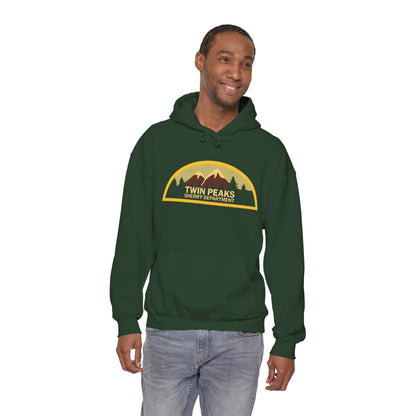 Twin Peaks Sheriff Department Hoodie (Logo with Vintage Print Effect/Twin Peaks Shirt)