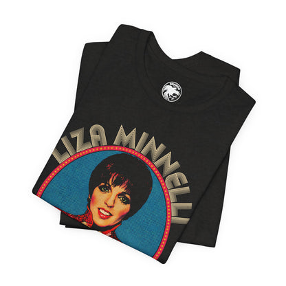 Liza Minnelli (Replica 70's Souvenir Shirt/Pop Art Style with Vintage Print Effect/Liza Minnelli Shirt)