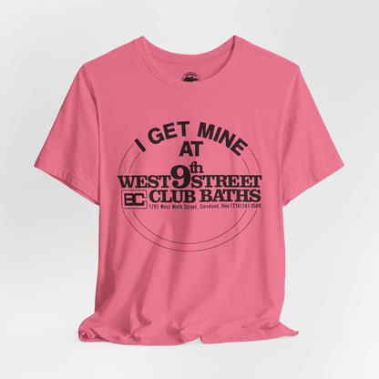 West 9th Street Club Baths Cleveland (Replica Late 70's Promo Shirt for Cleveland Club Bath Location)