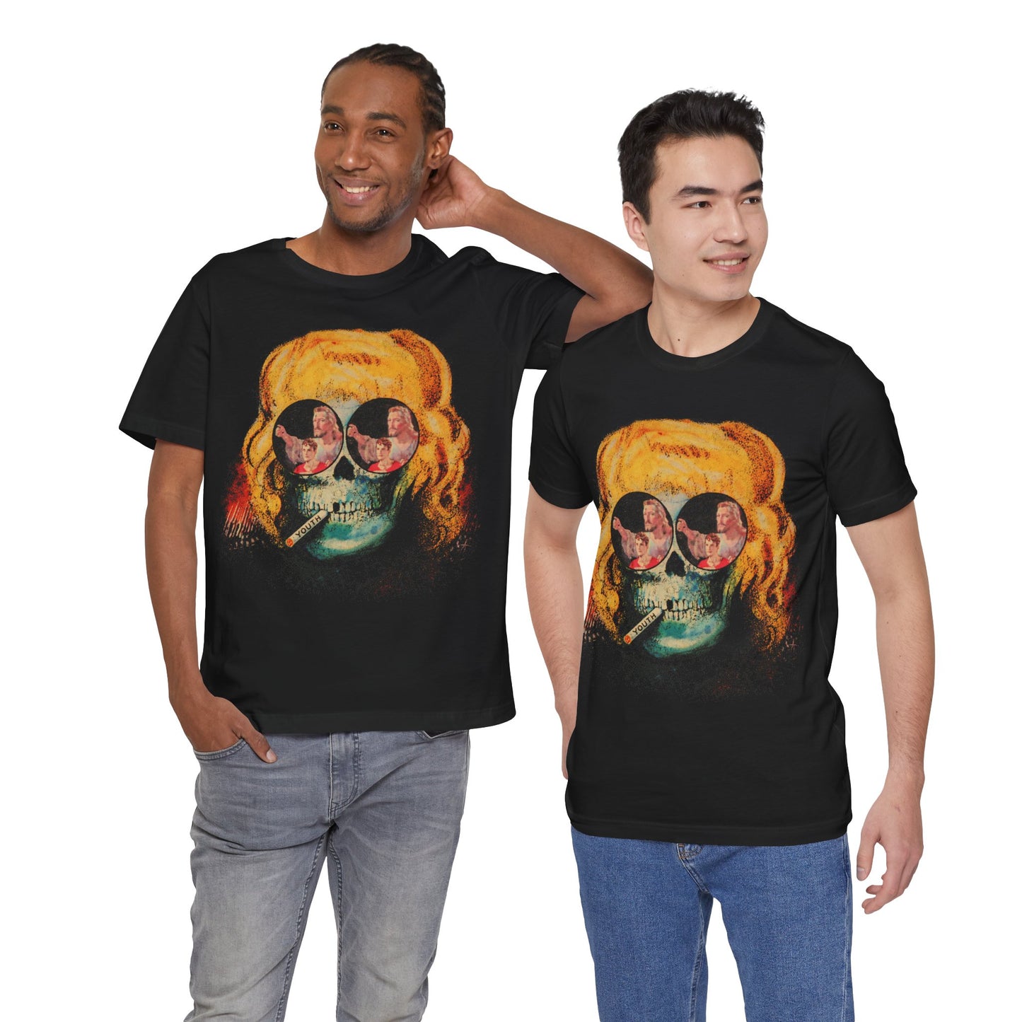 Scorpio Rising (Skull Smoking Youth Cigarette/Kenneth Anger Scorpio Rising Shirt)