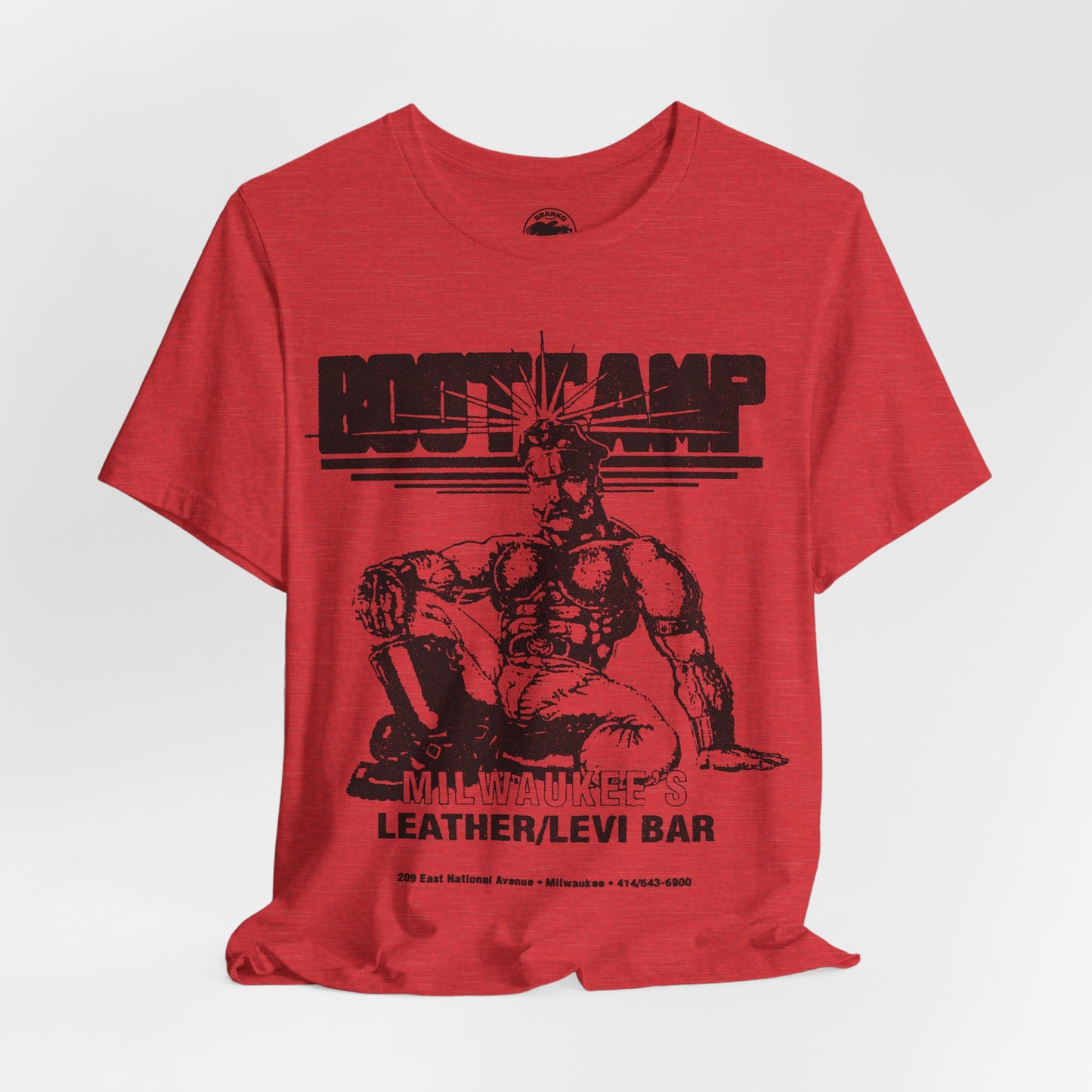 Boot Camp Saloon (Milwaukee Leather and Levi Bar/1984-2011/Early 90's Logo with Vintage Effect)