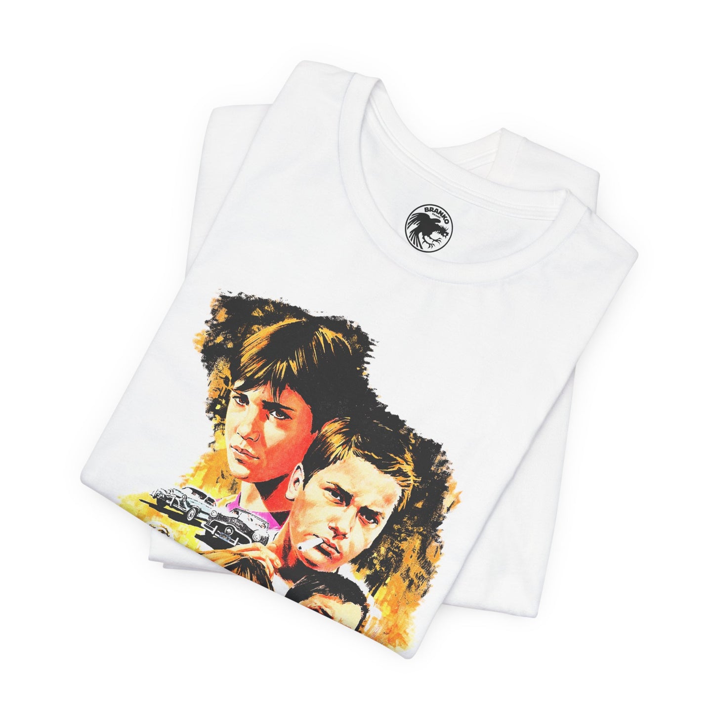 Stand by Me (Graphic with Vintage Print Effect/Stand by Me Shirt/Wil Wheaton, River Phoenix, Corey Feldman,Jerry O'Connell/Rob Reiner)