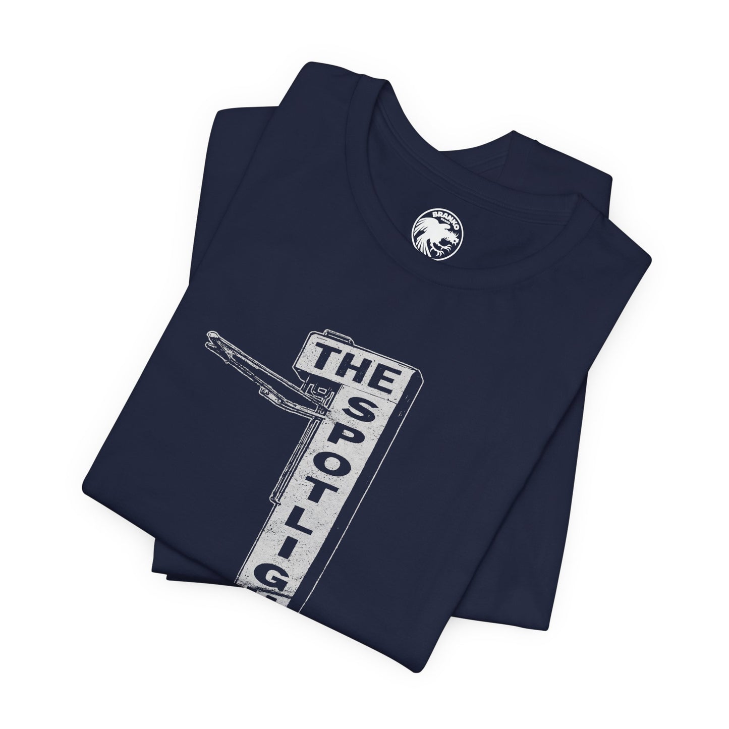 Spotlight (Historic Los Angeles Gay Bar/1963-2011/Exterior Sign Illustration with Vintage Print Effect)