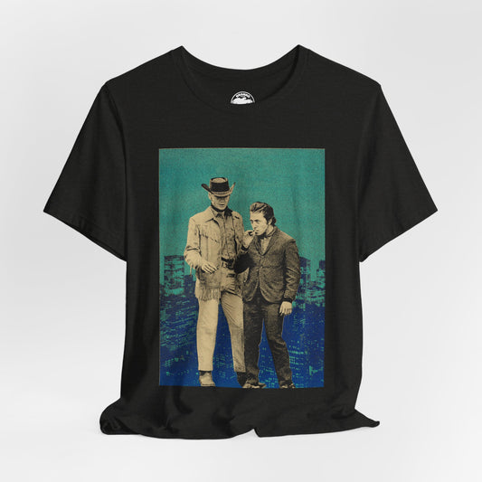 Midnight Cowboy (Graphic with Vintage Print Effect/Joe Buck and Ratso Rizzo/Midnight Cowboy Shirt)