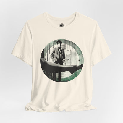 The Graduate (Mod Circle Graphic with Vintage Print Effect/Dustin Hoffman/Anne Bancroft/Mrs. Robinson)