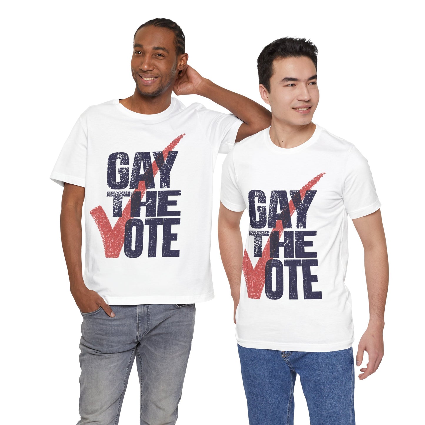 Gay the Vote (90's Rock the Vote Logo Reimagined)