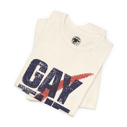 Gay the Vote (90's Rock the Vote Logo Reimagined)