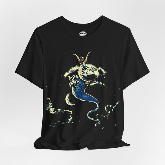 The NeverEnding Story (Graphic with Vintage Print Effect/Atreyu and Falkor)