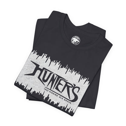Hunters (Elk Grove Illinois Gay Bar/1982-2013/Chicago Suburb/Logo with Vintage Print Effect)