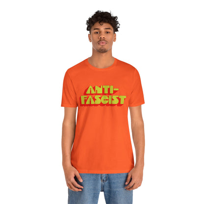 Anti-Fascist (70's Font with Vintage Print Effect)