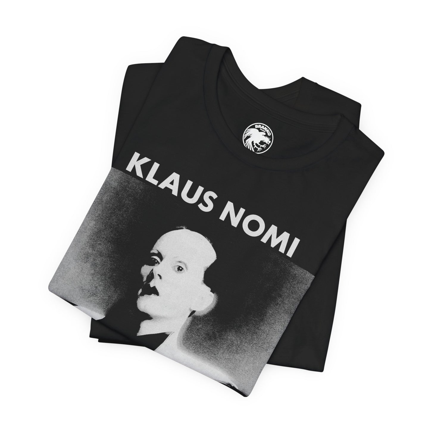 Klaus Nomi (Self Titled Debut Album Cover Art with Vintage Print Effect/Klaus Nomi Shirt)