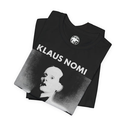 Klaus Nomi (Self Titled Debut Album Cover Art with Vintage Print Effect/Klaus Nomi Shirt)