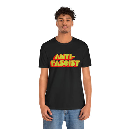 Anti-Fascist (70's Font with Vintage Print Effect)