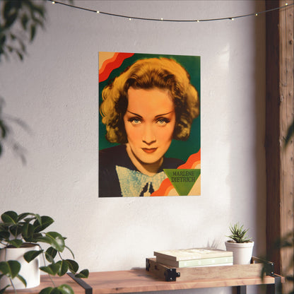 Marlene Dietrich (Personality Poster Reprint/Early 1930s)