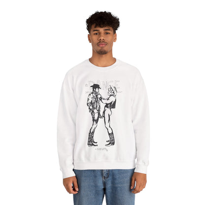 Longhorns - Dance Sweatshirt(Jim French Cowboys with Vintage Punk Effect/1969 Colt Album/Appropriated by Malcolm McLaren & Vivienne Westwood)