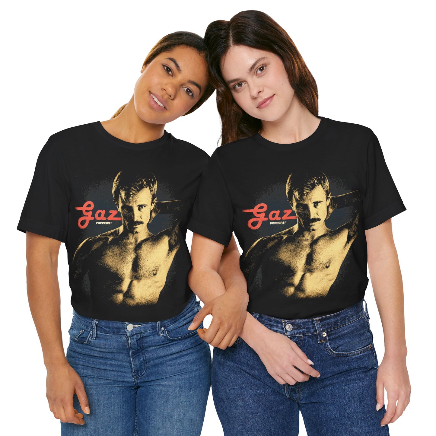 Gaz Poppers (80's Poppers Ad with Vintage Rock Tee Effect)
