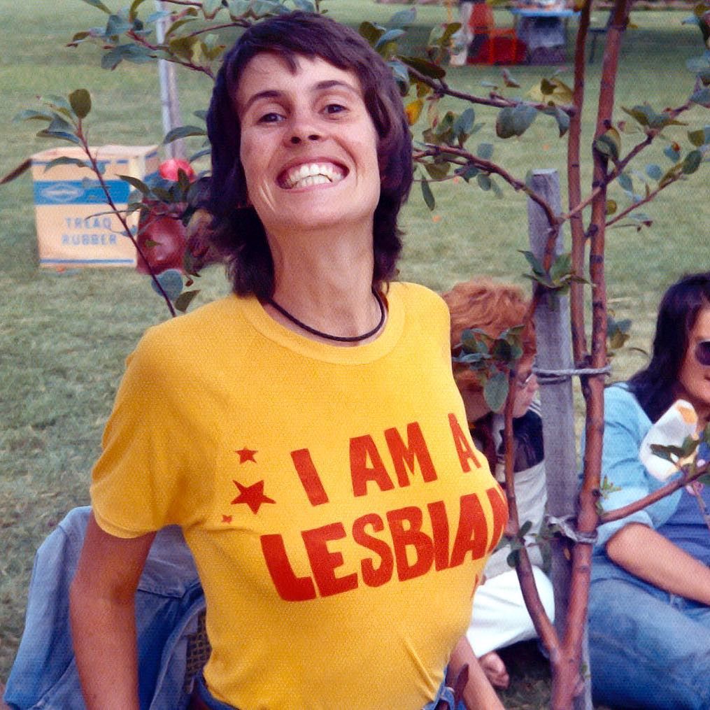 I Am A Lesbian (Replica Lyn Cooper 1974 International Women's Day Protest Shirt)