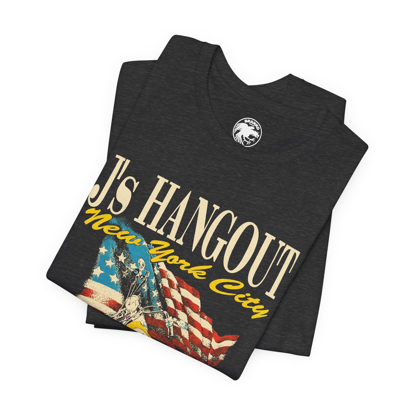 J’s Hangout New York City (NYC Gay Leather Bar/1970s–1980s/Replica Promo Shirt)