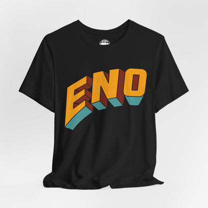 Eno (Here Come the Warm Jets Logo/Brian Eno shirt)