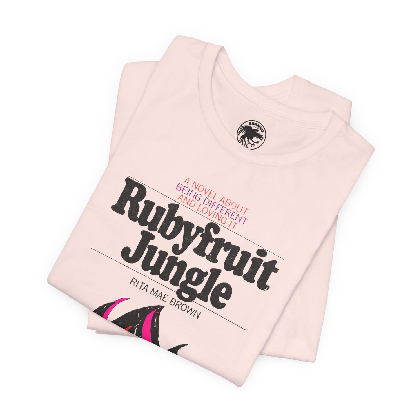 Rubyfruit Jungle (Book Cover Graphic with Vintage Print Effect/Lesbian Novel)