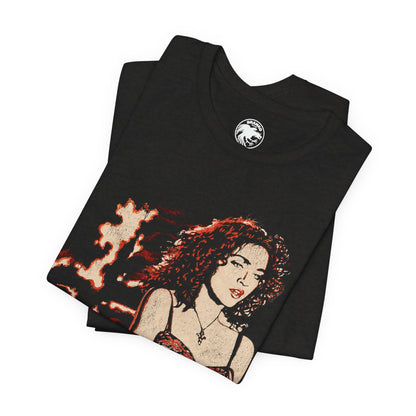Madonna (Replica 1989 Like a Prayer Promo Tee/Graphic with Vintage Plastisol Effect)