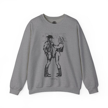 Longhorns - Dance Sweatshirt(Jim French Cowboys with Vintage Punk Effect/1969 Colt Album/Appropriated by Malcolm McLaren & Vivienne Westwood)