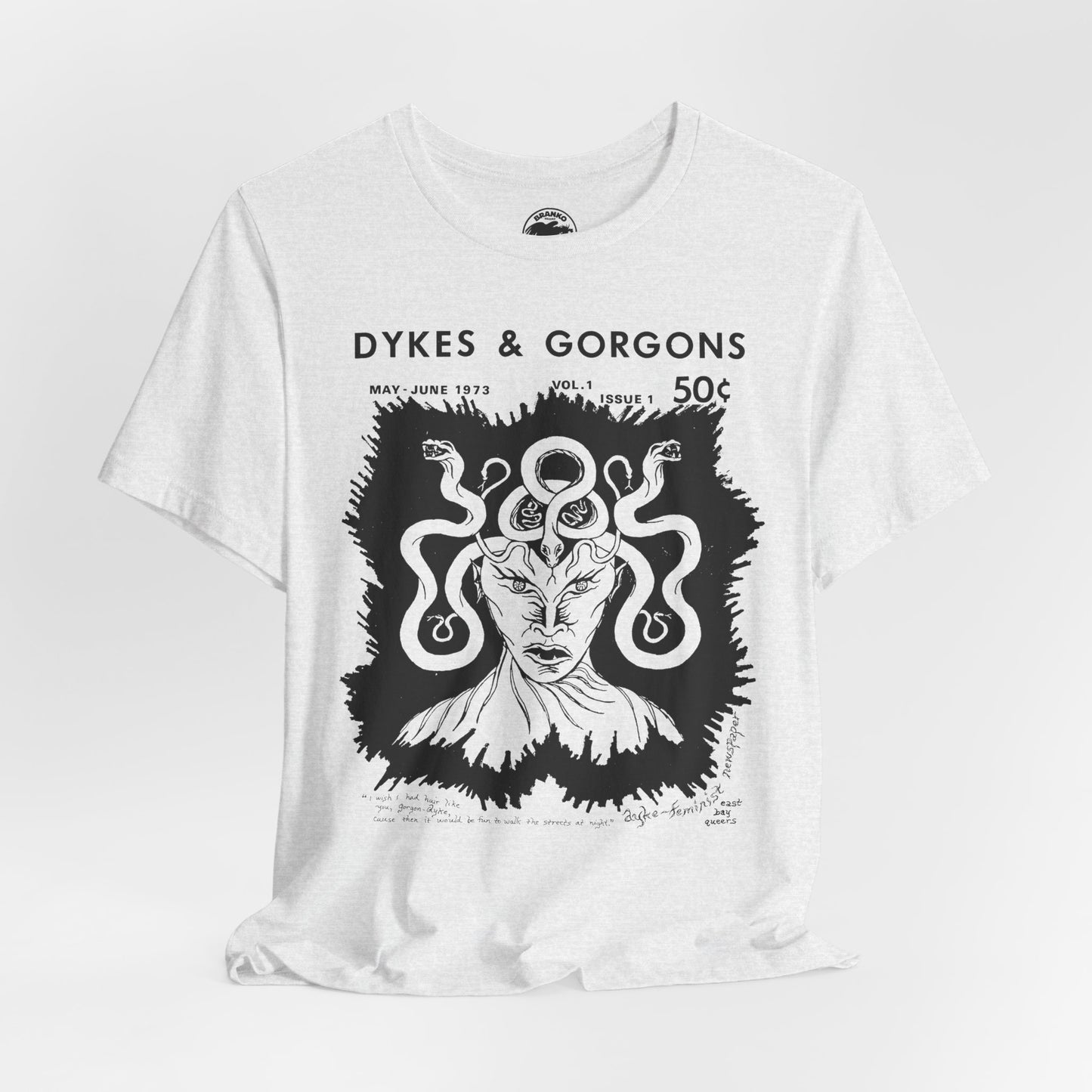 Dykes & Gorgons (1973 Lesbian Zine Cover Art)