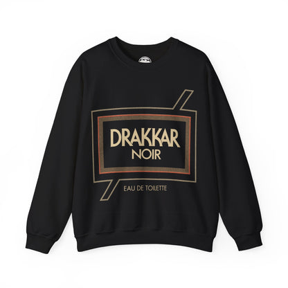 Drakkar Noir Sweatshirt (Oversized Logo with Vintage Print Effect)