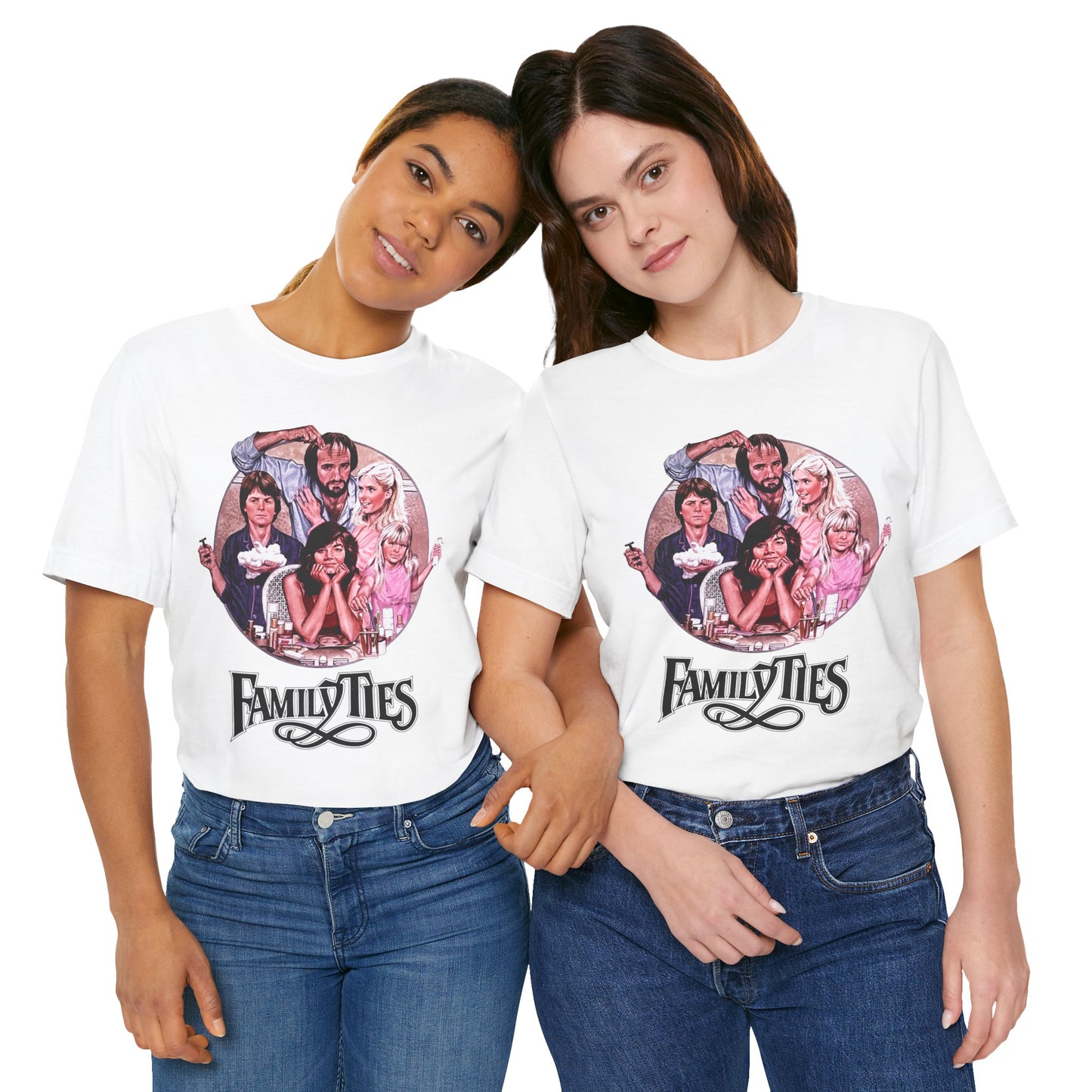 Family Ties (Replica Early 80's Promo Shirt/80's Tees)