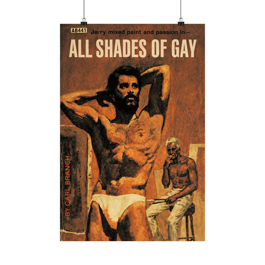 All Shades of Gay (60's Gay Pulp Novel Art Poster)