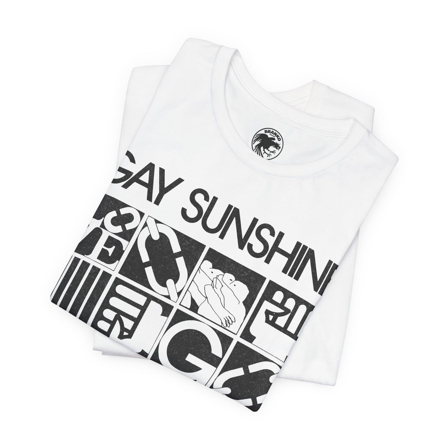 Gay Sunshine (Oversized Graphic with Vintage Print Effect/Gay Liberation Newspaper)